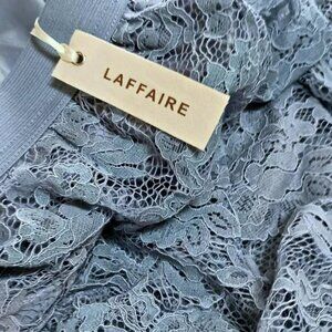 Lace Maxi Skirt in Slate Blue